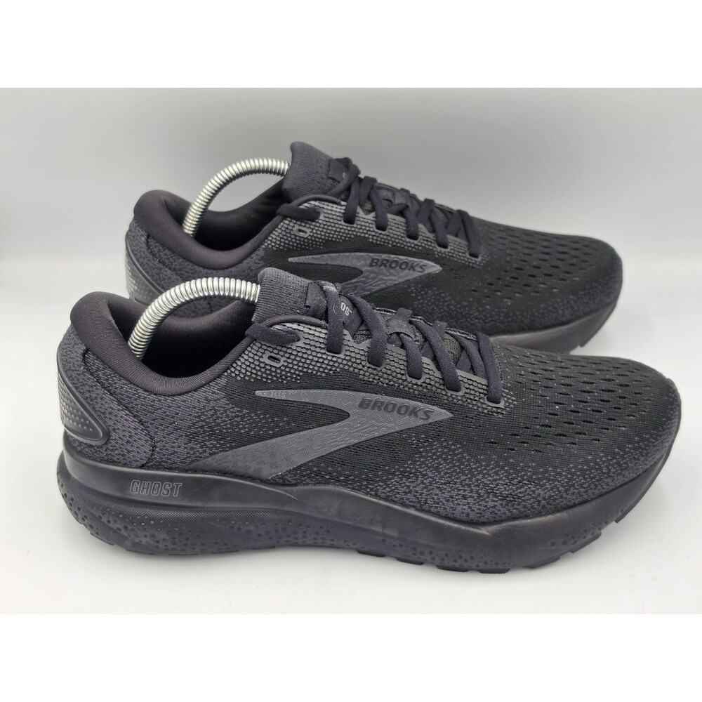 Brooks Ghost 16 Women’s Triple Black Running Walking Shoes Size 9 EE Extra Wide